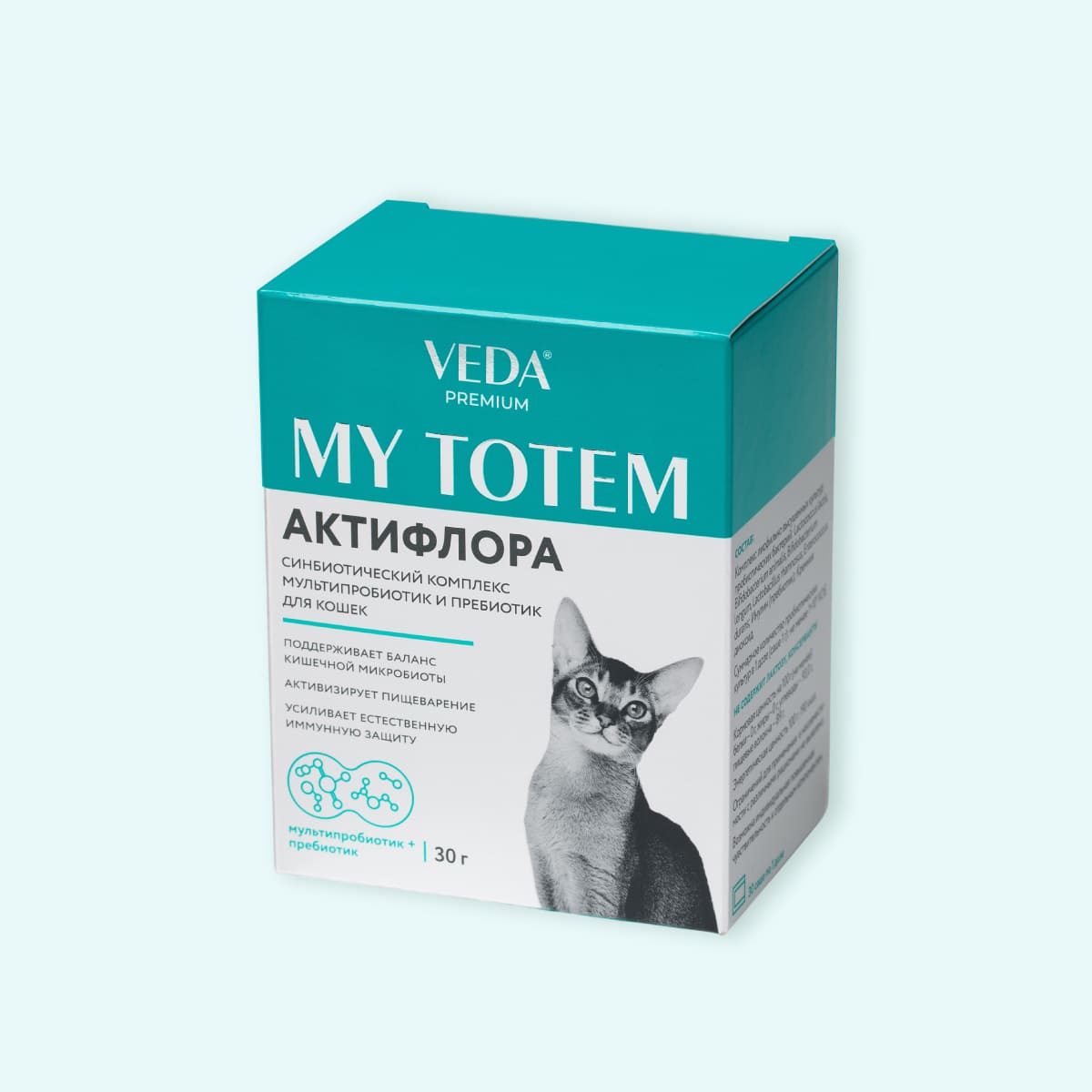 Комплекс пробиотиков и пребиотика для кошек ACTIFLORA MY TOTEM