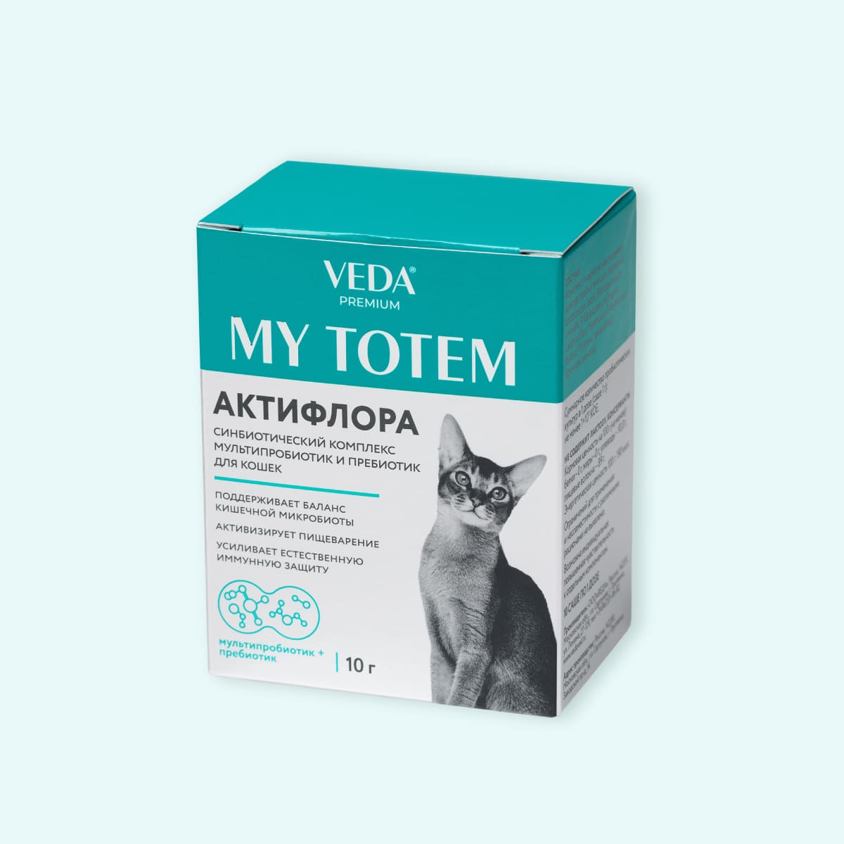 Комплекс пробиотиков и пребиотика для кошек ACTIFLORA MY TOTEM, 10г