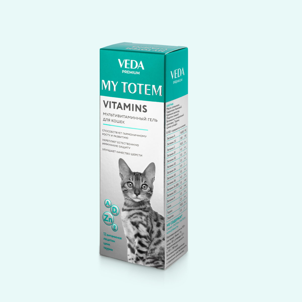 Мультивитаминный гель для кошек MY TOTEM VITAMINS