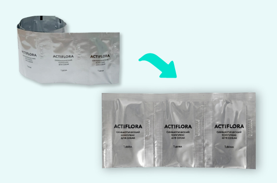 Изменение упаковки Актифлора